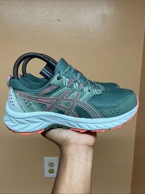 ASICS GEL-Venture 9 Women's Trail Running Sneakers “Ivy Papaya” Size 6.5